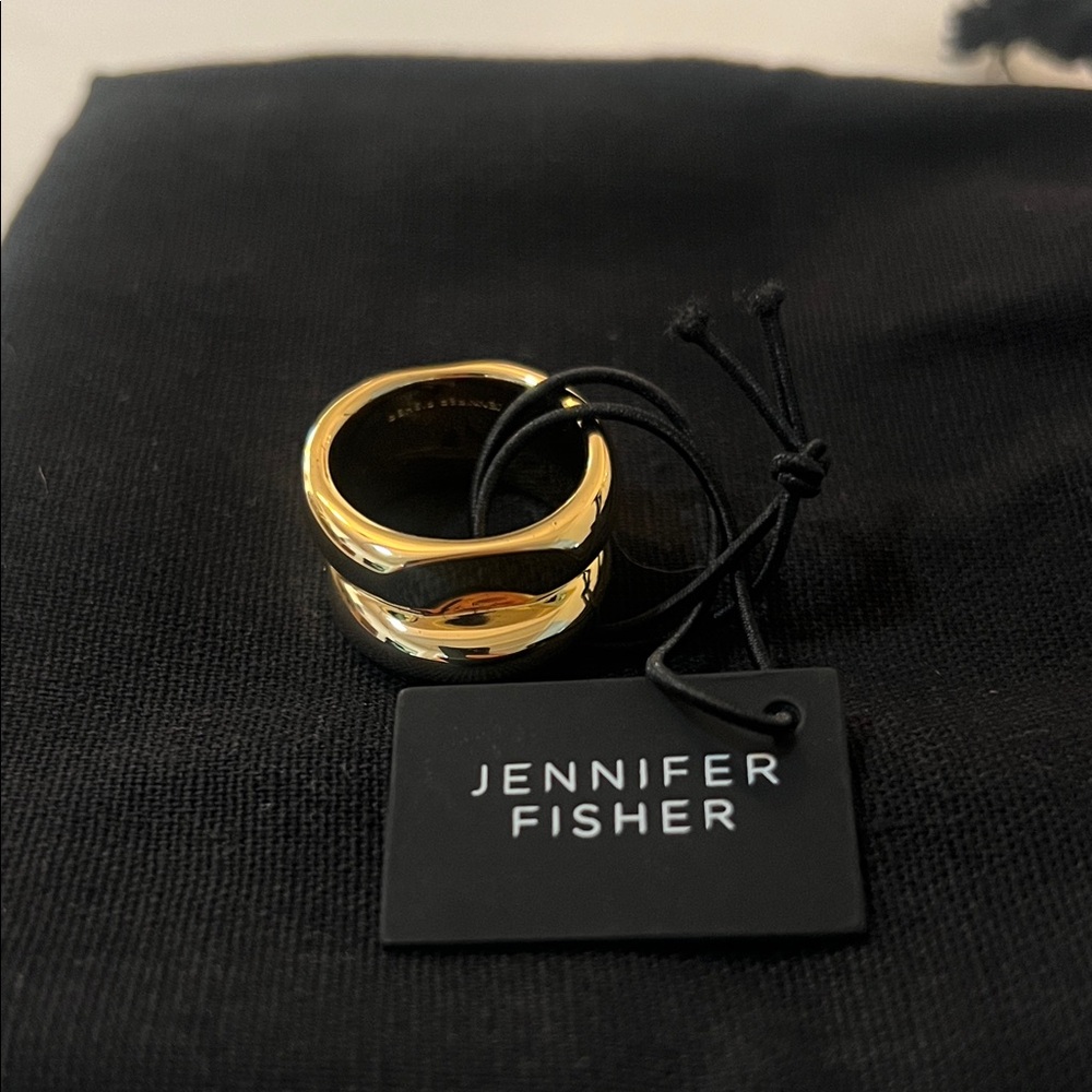 Jennifer Fisher Polished Gold Tangle Ring - Picture 3 of 5